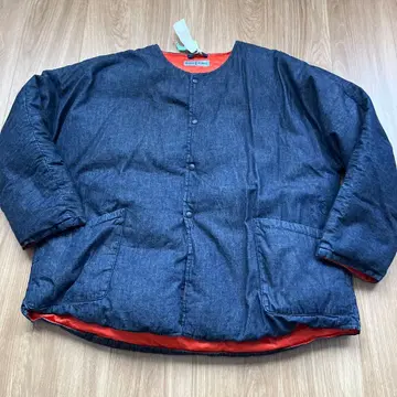 슬로우 핸즈 데님 다운 자켓