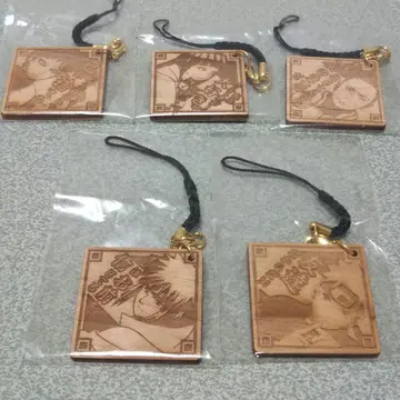 NARUTO 우드 스트랩 5종 세트