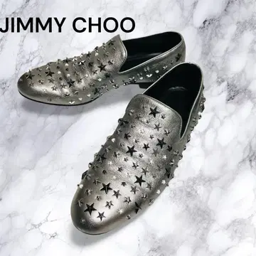 JIMMY CHOO 스타 스터드 슬립온 실버 별 모양 스터드