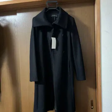 블랙 피 코트 사이즈 S