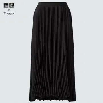 UNIQLO x Theory 블랙 플리츠 스커트 M