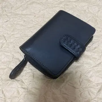 새상품 노마드이 블랙 가죽 접이식 지갑