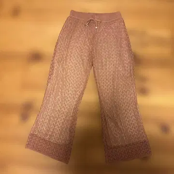 차오패닉 티피 레이스 니트 플레어 팬츠