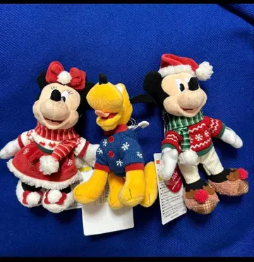 디즈니랜드 인형 배지 미키 미니 플루토 세트 2024