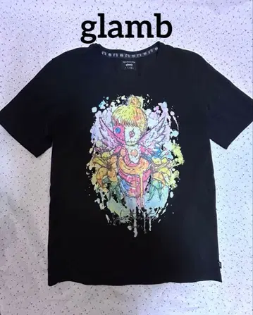 glamb 그래픽 디자인 T셔츠 (블랙)