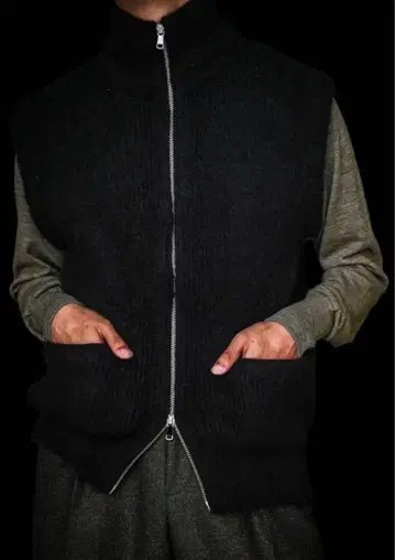 24aw MAATEE&SONS 2 골지 기모 JIPVEST