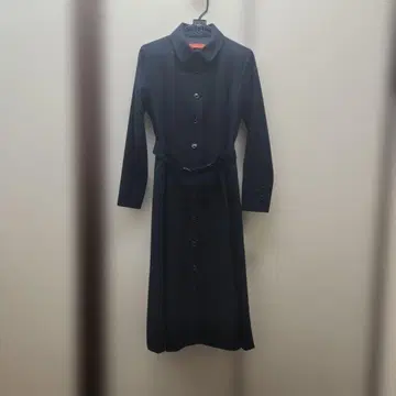 요크랜드 다크 블루 롱 코트 원피스