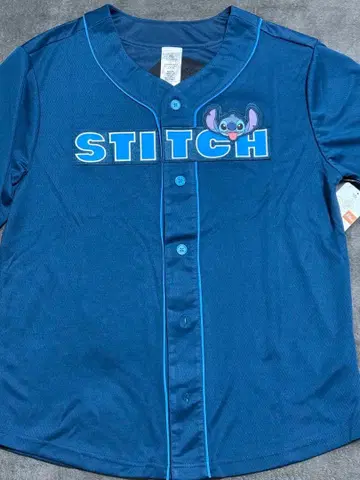 [ 새상품 ] 스티치 유니폼풍 셔츠 해외 디즈니랜드 한정