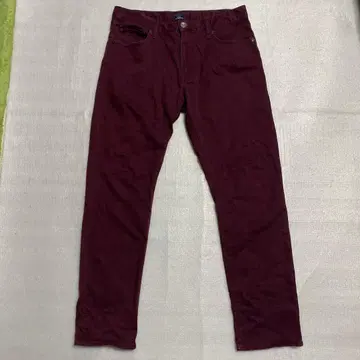 GAP W33 L30 버건디 치노 팬츠 갭