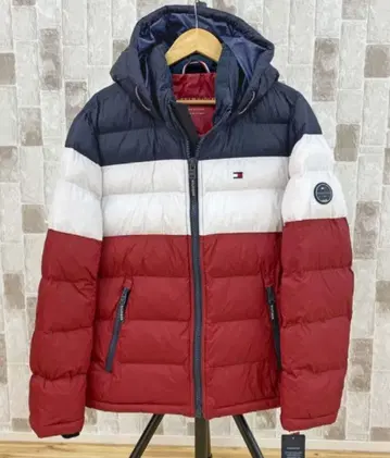 TOMMY HILFIGER 충전솜 블루종 사이즈 XL 다운 자켓