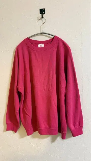 Hanes 핑크 맨투맨 90s 레어