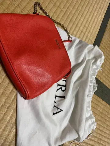 FURLA 오렌지 숄더백 수납 가방 포함