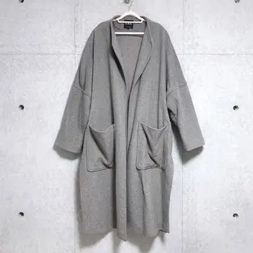 ZARA 롱 코트 그레이 벨트 포함 여성용