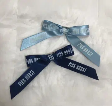 핑크하우스 리본 헤어 클립