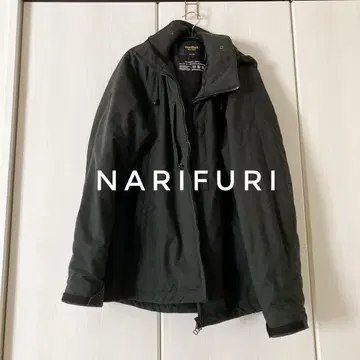 NARIFURI 블랙 충전솜 마운틴 파카