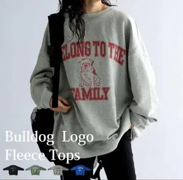 안티카 불독 로고 풀오버 맨투맨 트레이닝복