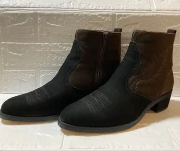 Linea Giovane 스웨이드 부츠 블랙 브라운