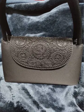 IWASA 포멀 백 IWASA 자수 소프트 일본제 여성용 블랙