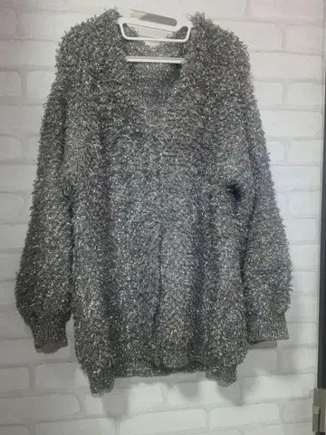 Re:EDIT 실버 긴팔 니트 M