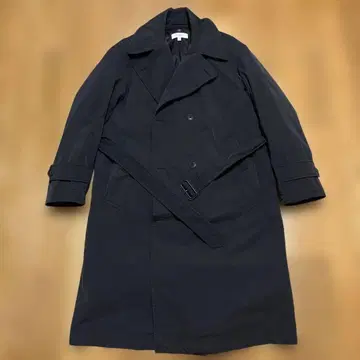 BY 유나이티드 애로우즈 남성용 롱 트렌치코트 블랙 M