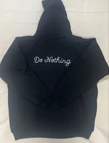 Do Nothing 캠버 자수 집업 후드티