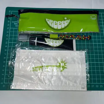 [미사용 새상품] GReeeeN 칫솔 세트, 마스크