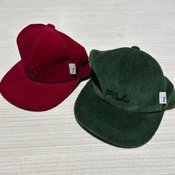 새상품급 캡 FILA 세트 코듀로이 90s