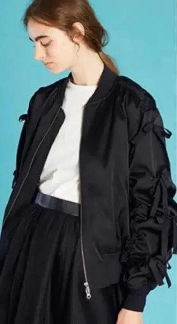 르쉘블루 MA-1 자켓 리본 블랙