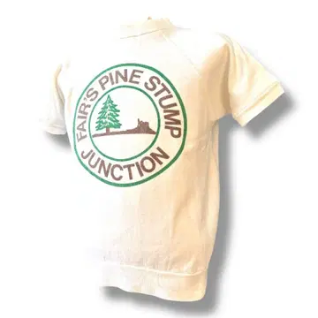 60s 페어즈 파인 스태프 반팔 맨투맨 맨투맨 잉크 번짐