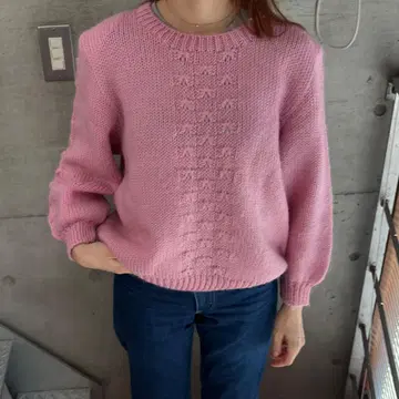 빈티지 손뜨개질 니트