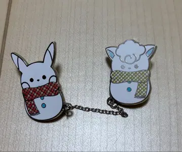 포켓몬 피카츄 로콘 눈사람 핀 배지