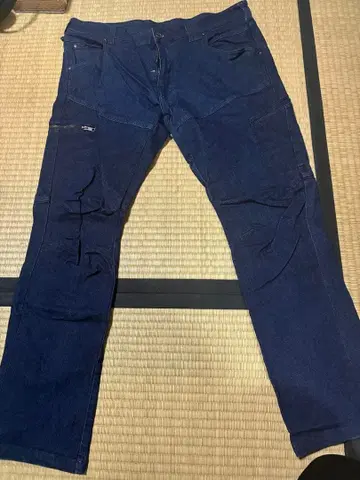 다크 블루 워크 팬츠 L 사이즈 멀티 포켓