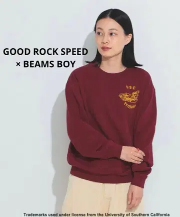 GOOD ROCK SPEED x BEAMS BOY 칼리지 맨투맨