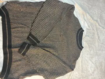 Emilio Pucci 그레이와 블랙 스트라이프 스웨터