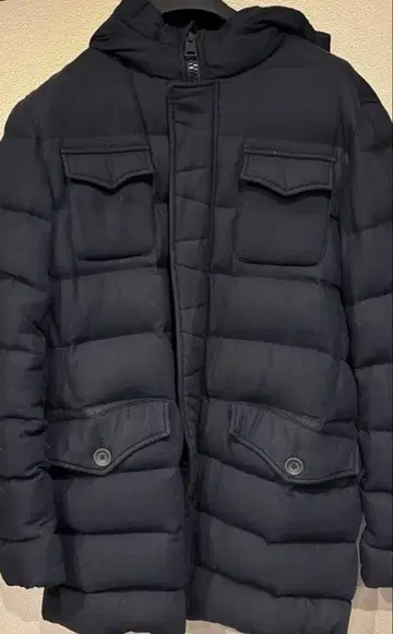 HERNO 울 4 포켓 다운 코트 48