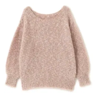 NATURAL BEAUTY BASIC 믹스 컬러 헤어리 니트