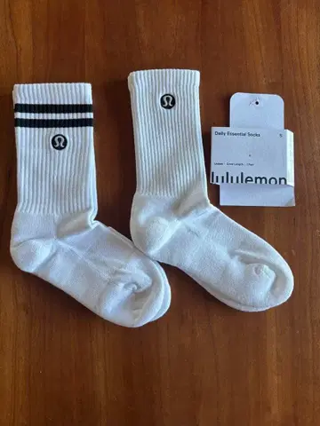 lululemon 삭스 크루 기장 2족 세트 새상품 S
