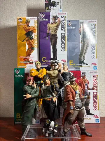 제일복권 죠죠의 기묘한 모험 스타더스트 크루세이더즈 피규어 7체 세트