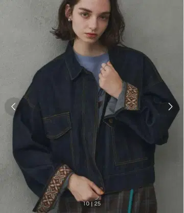 Unitage 유니테이지 숏 데님 자켓 네이비 FREE 사이즈