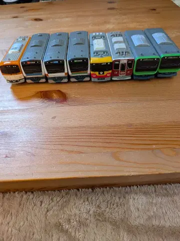 풀백 기차 8량 세트 다채로운 디자인