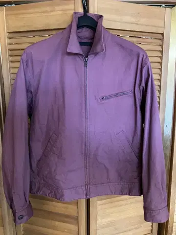 퍼플 지퍼 자켓