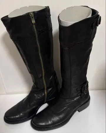 SAYA 롱 부츠 부드러운 가죽 22.5cm