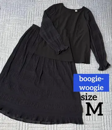 부기우기 여성용 스커트 셋업 M 사이즈 네이비