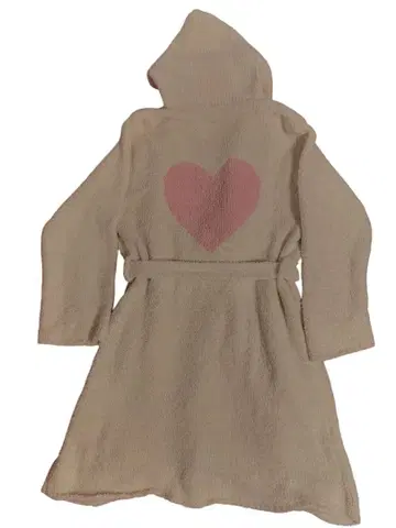 택 없음 새상품 피치 존 후와모코 목욕 가운 크림 원사이즈