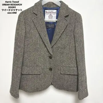 Harris Tweed 트위드 자켓 울 100% sizeONE