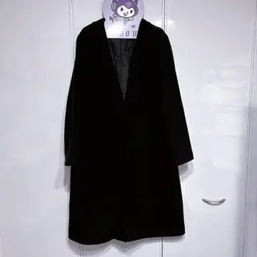 롱 코트 코트 블랙 블랙