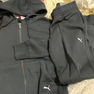 PUMA 슬림핏 블랙 저지 M