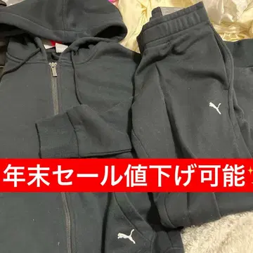 PUMA 슬림핏 블랙 저지 M