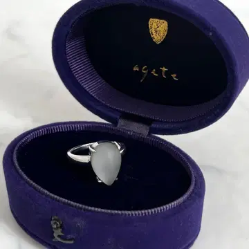 agete 아가트 실버 925 반지 드롭 스톤 11호