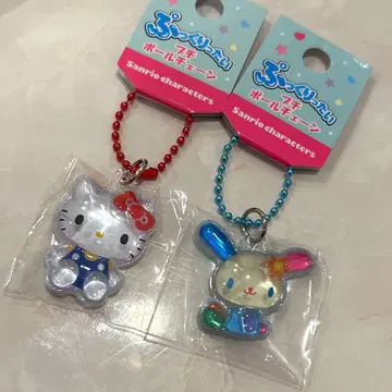 통통한 푸치 볼체인 우사하나 키티 세트